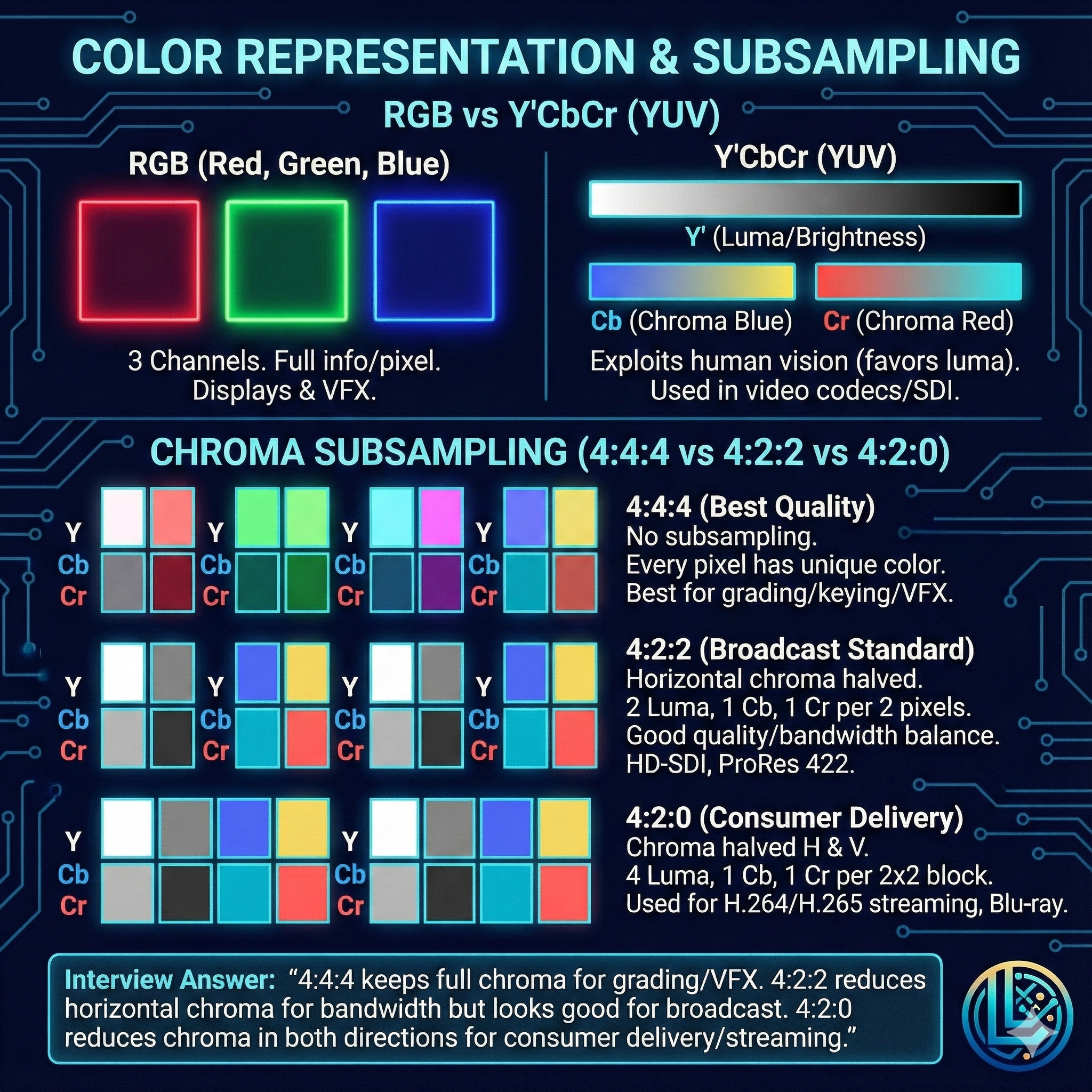 Color Representation & Subsampling