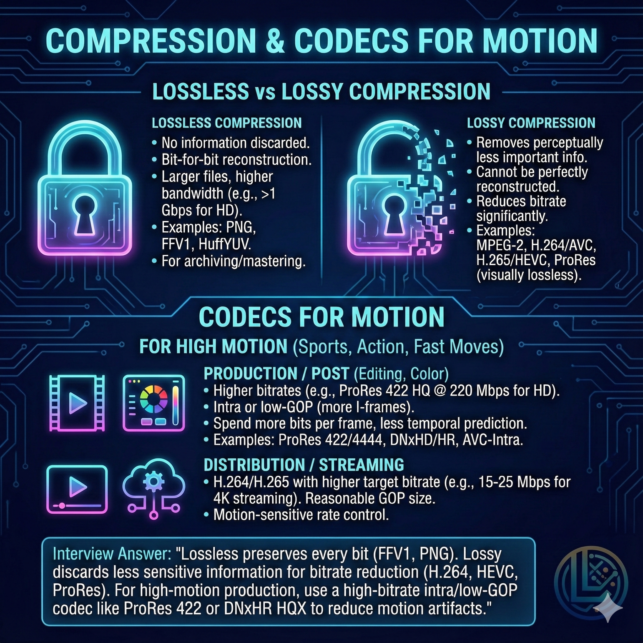 Compression & Codecs for Motion